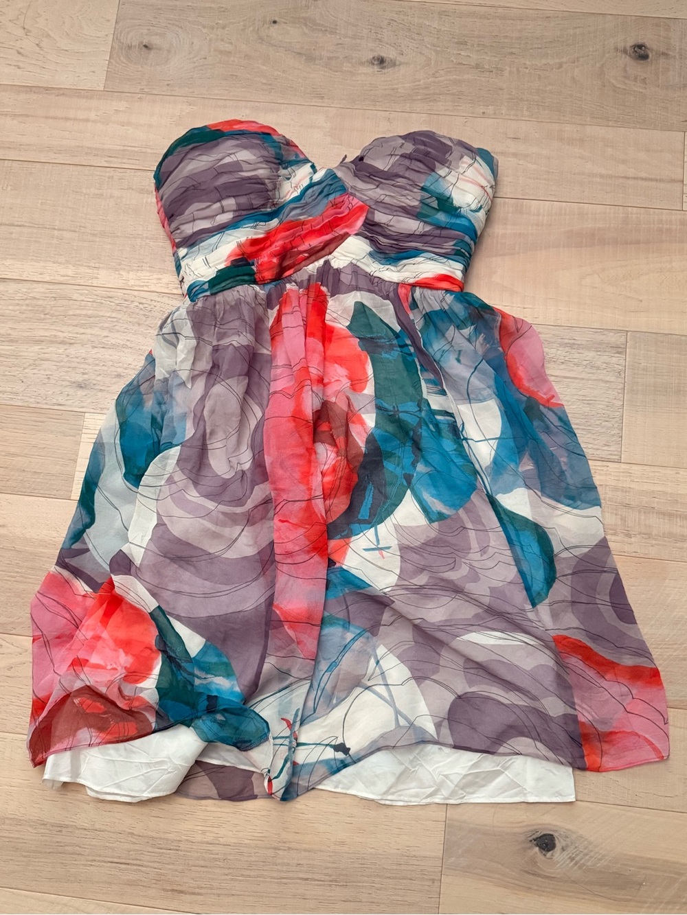 Donna Morgan light pink satin dress lining